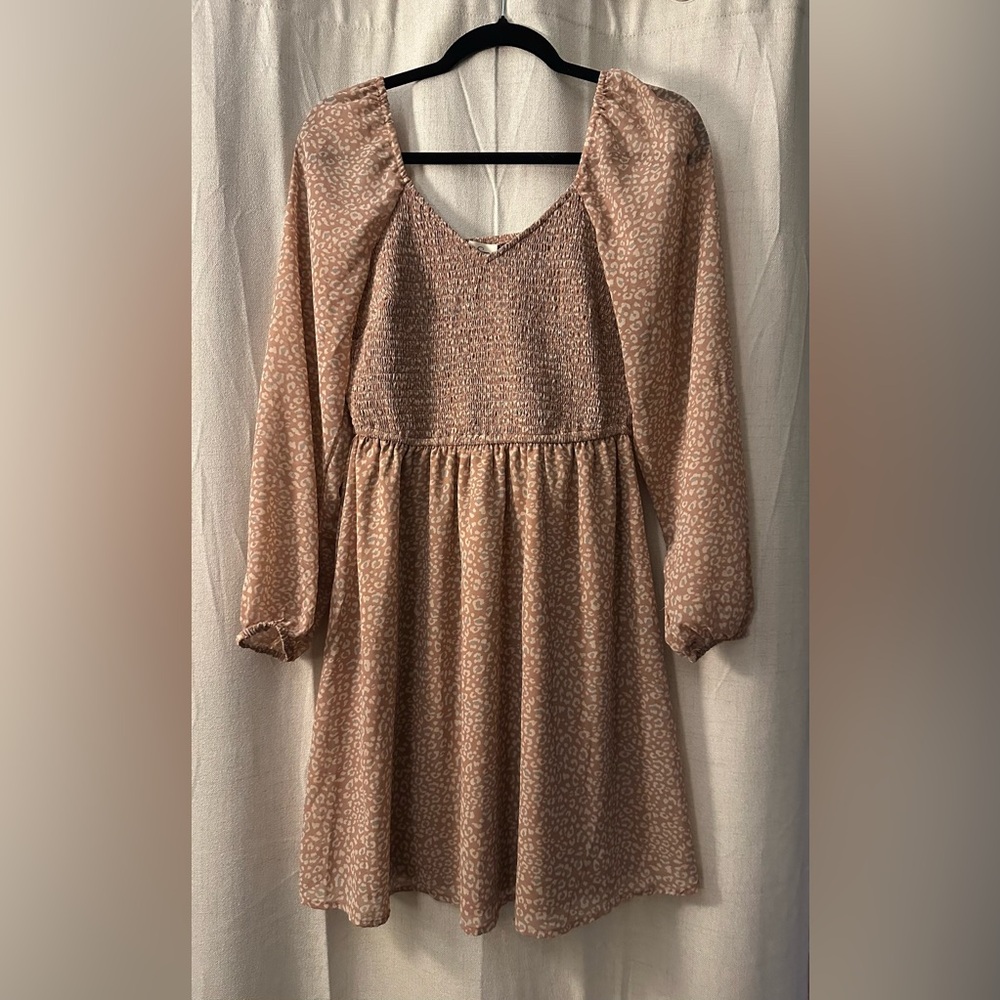 Jessica Simpson Light Mauve/Pink Leopard Print Dress